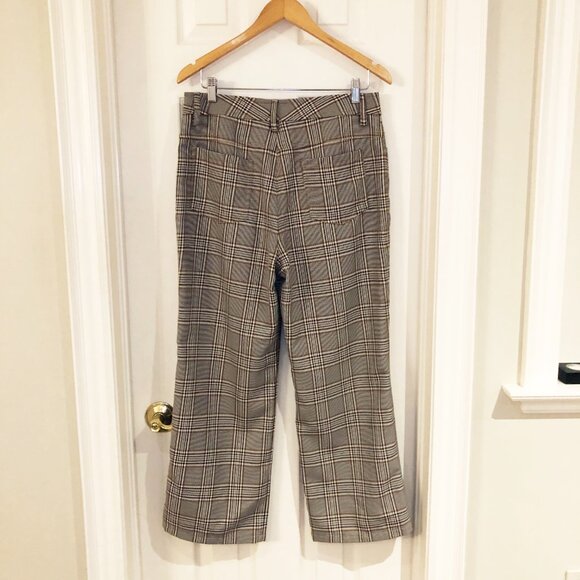 No. 6 Plaid Wide Leg Pants - Brown and Black - Picture 7 of 14